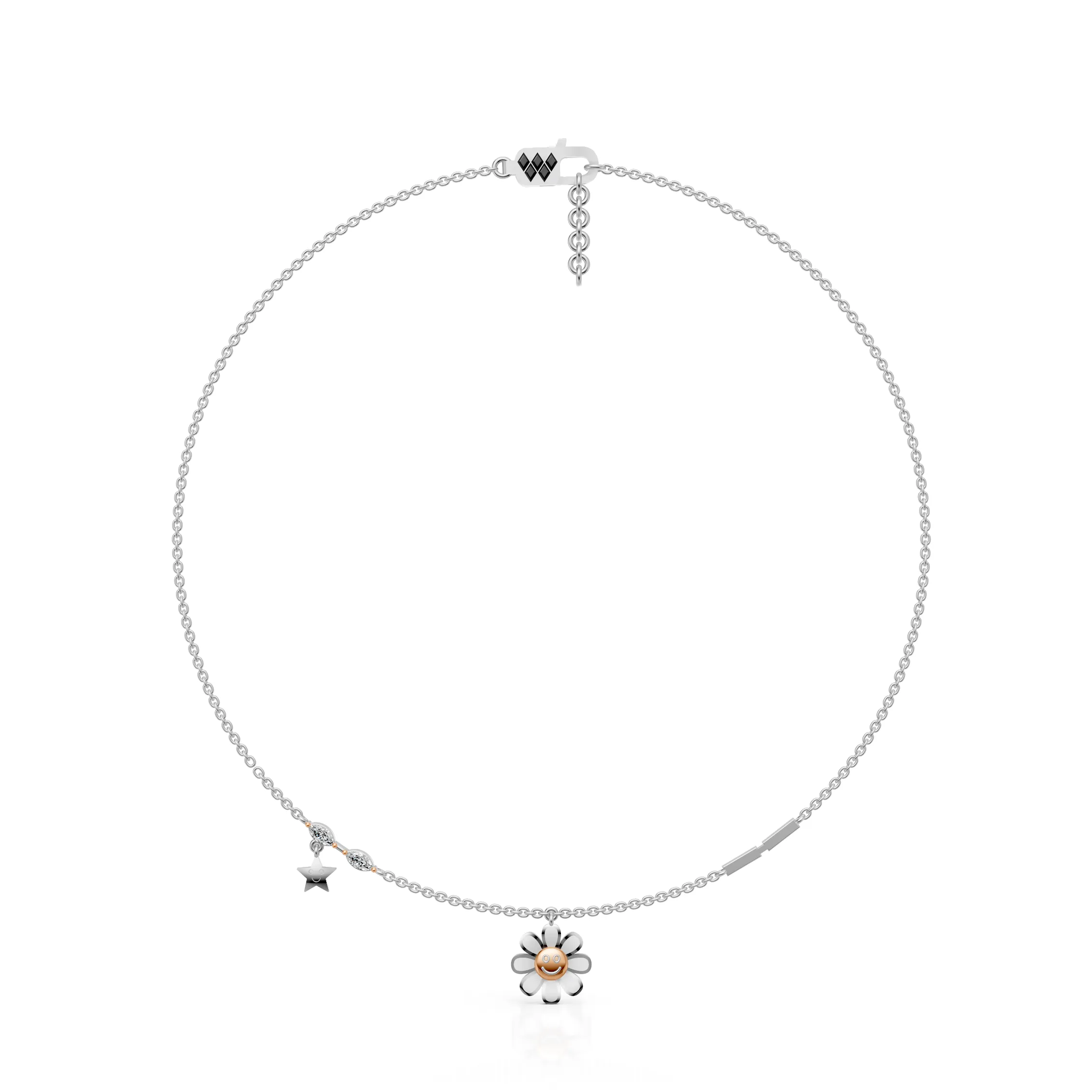 Smiley Flower Chain